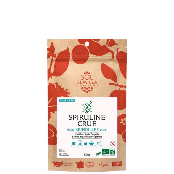 Spiruline Crue Brindille Bio - 50 G - Sol Semilla