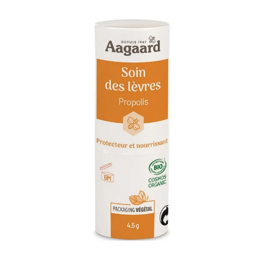 Un Stick Lèvres Propolis Cire D'abeille  de 4,5 grammes de la marque Aagaard