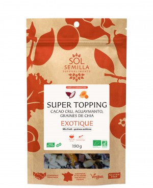 Super Topping Exotique Cacao Cru, Aguaymanto, Graines Bio - 190 G - Sol Semilla