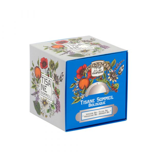 Tisane Cube Sommeil Bio - Recharge Carton 24 Sachets - Provence d'Antan