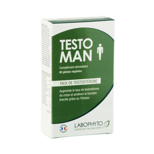 Testoman Taux De Testosterone - 60 Gélules - Labophyto