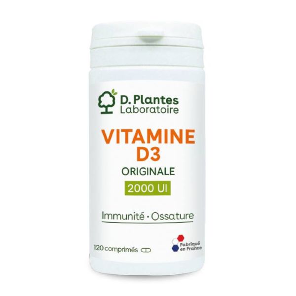 Vitamine D3 2000 Ui Originale Comprimés - 120 Comprimés - D.Plantes