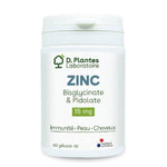 Zinc Bisglycinate Et Pidolate - 60 Gélules - D.Plantes