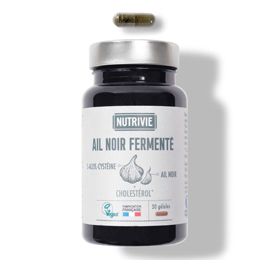 Ail Noir Fermenté – 30 Gélules – Régule le Cholestérol - Nutrivie