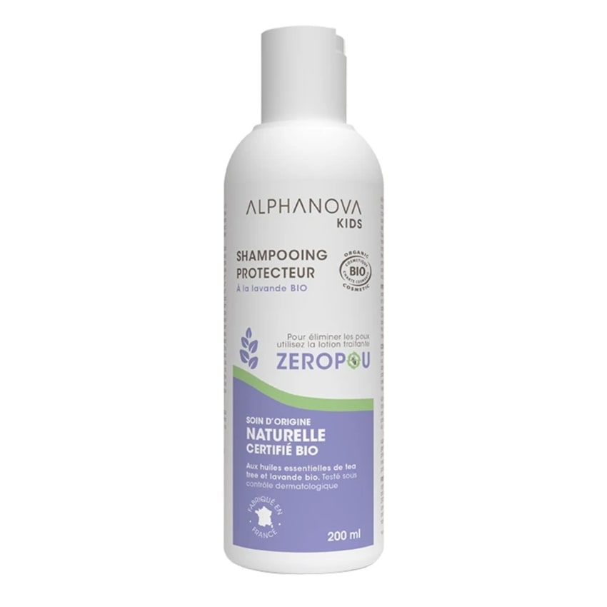 Un Shampoing Zéropou Bio 200 Ml d'Alphanova