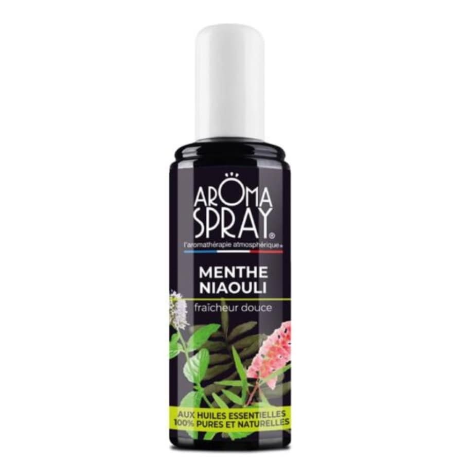 Un spray de menthe niaouli de la marque Aromaspray en 100 ml