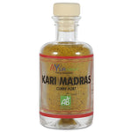 Un Flacon en Verre de 50 G de Kari Madras (curry Fort) Bio AyurVana