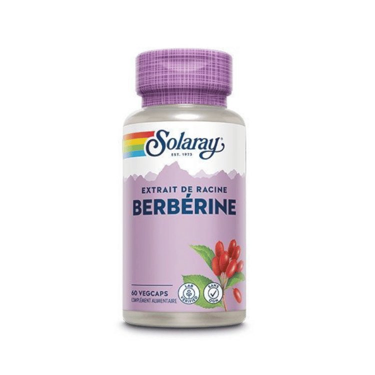 Boîte de 60 capsules de Berbérine de la marque Solaray