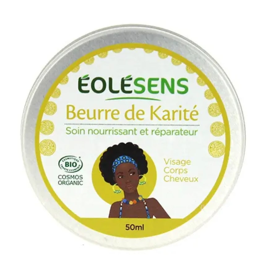 Un beurre de karité de soin nourrissant de la marque Eolesens.