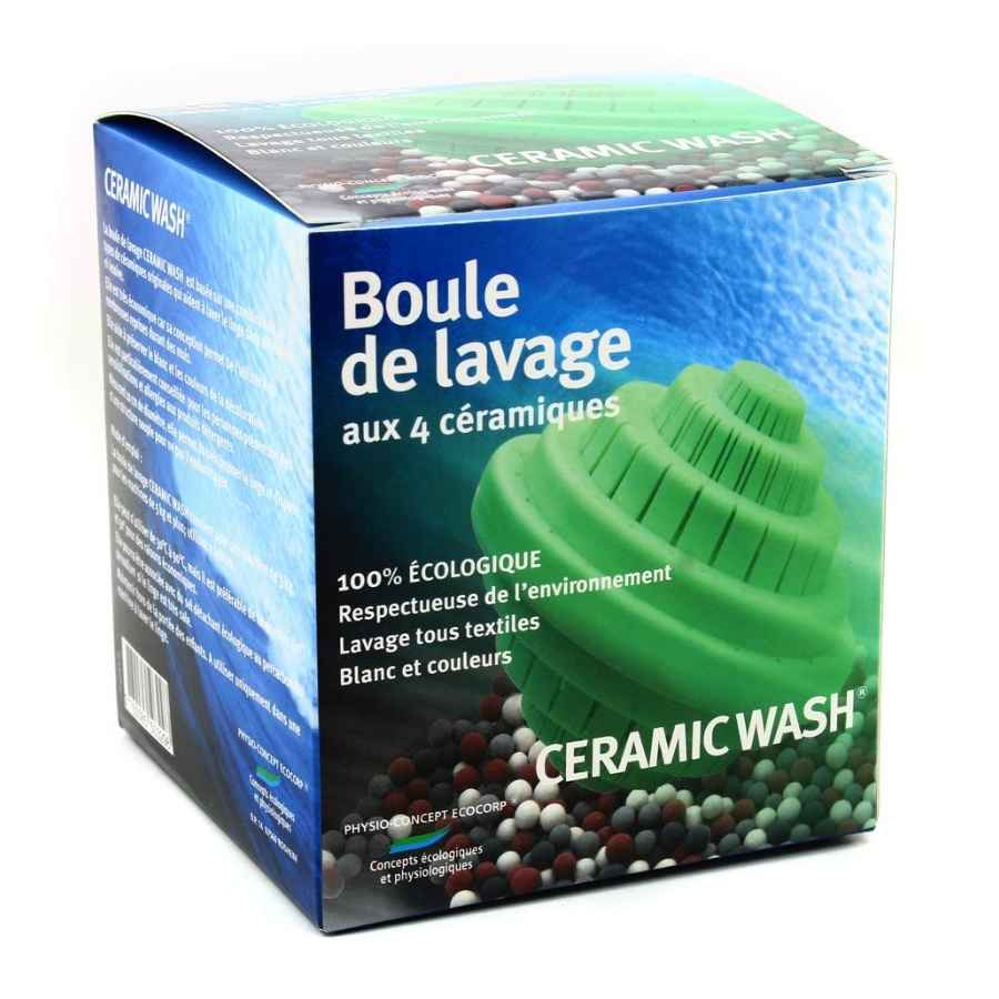 Un boule de lavage sans lessive de la marque Ecocorp.