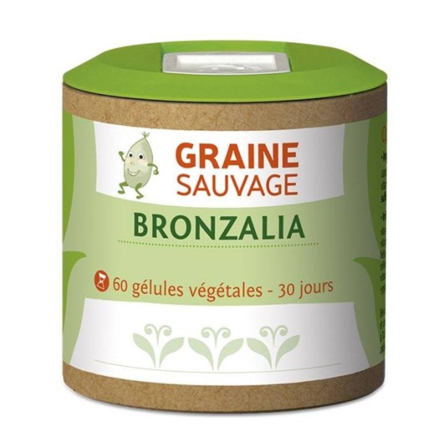 Une boîte de 60 gélules de Bronzalia de la marque graine sauvage