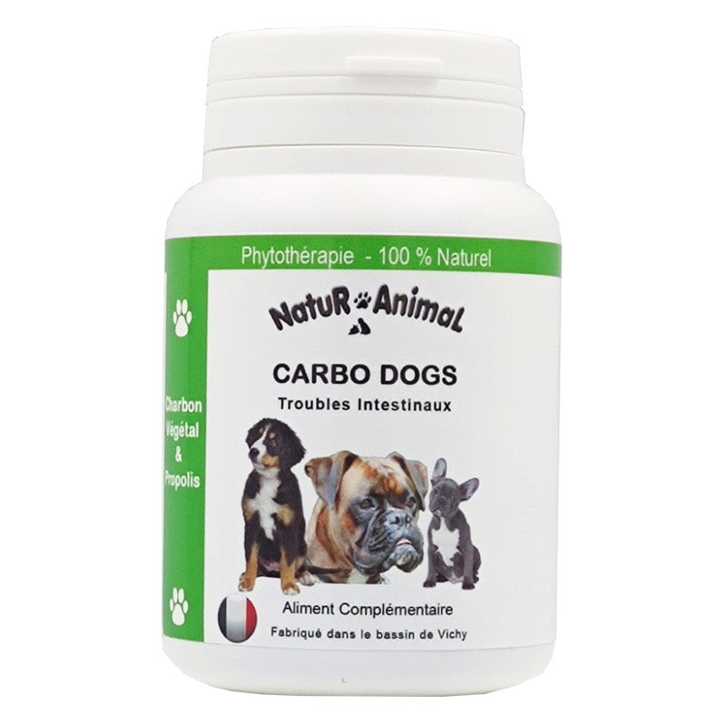 CarboDogs facilite la digestion, favorise l'absorption des gaz intestinaux