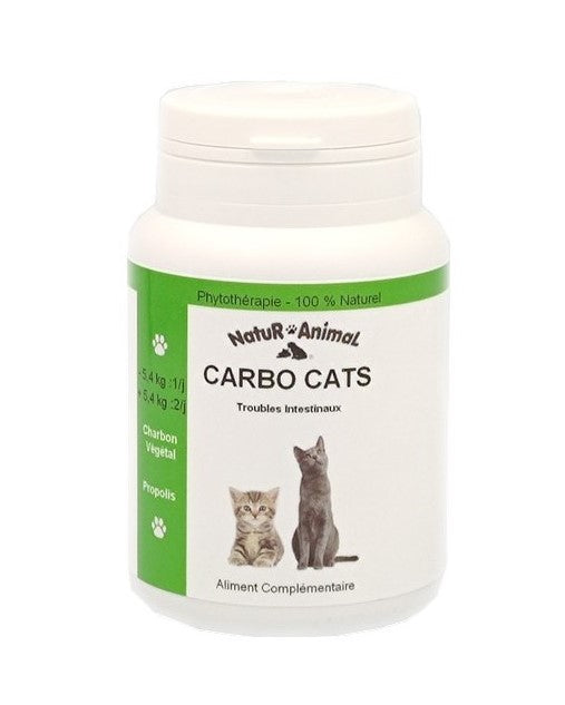 CarboCats facilite la digestion, favorise l'absorption des gaz intestinaux