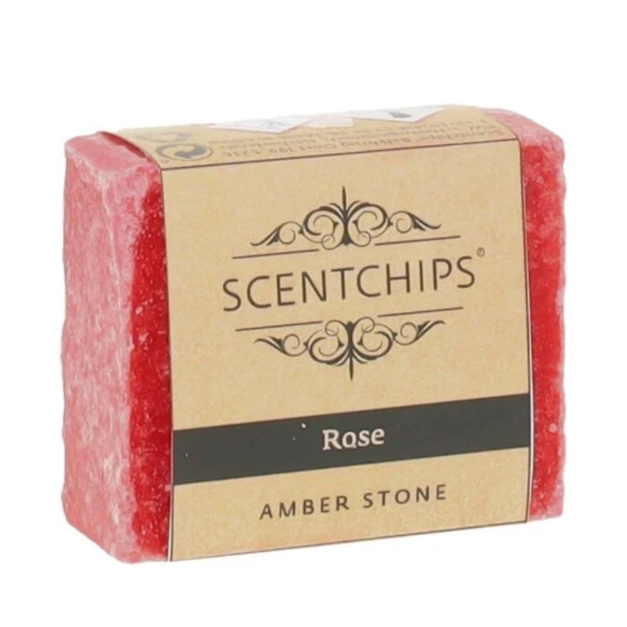 Un Carré d'ambre à la Rose de 25 grammes de la marque Scentchips