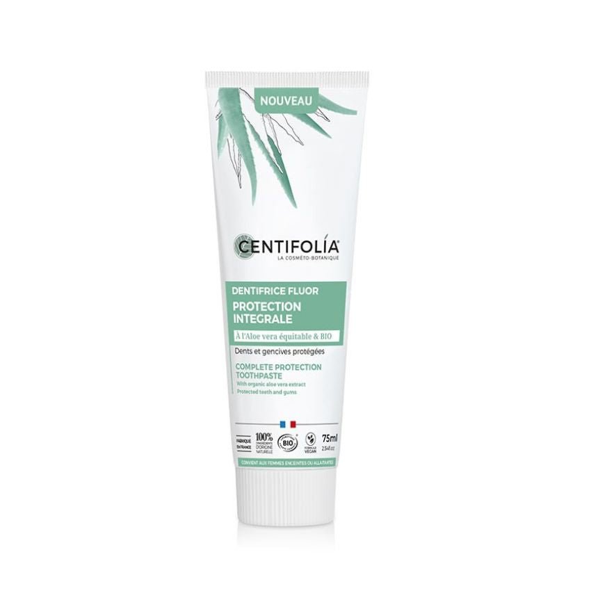 Un dentifrice fluoré protection intégrale de 75ml de la marque Centifolia