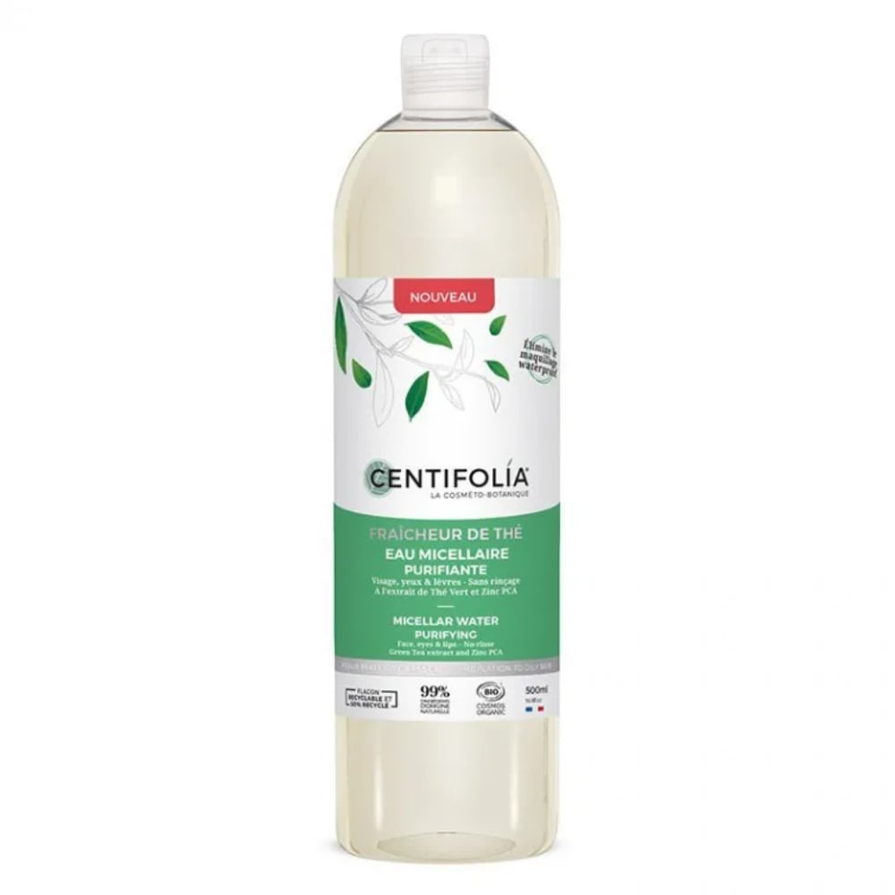 Une eau micellaire purifiante de 500ml de la marque Centifolia