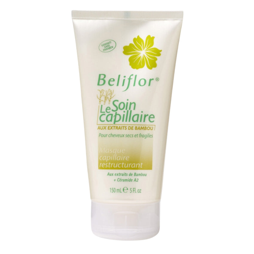 Un tube de 150 ml de Masque Capillaire Restructurant pour Cheveux Secs et Abîmés Beliflor