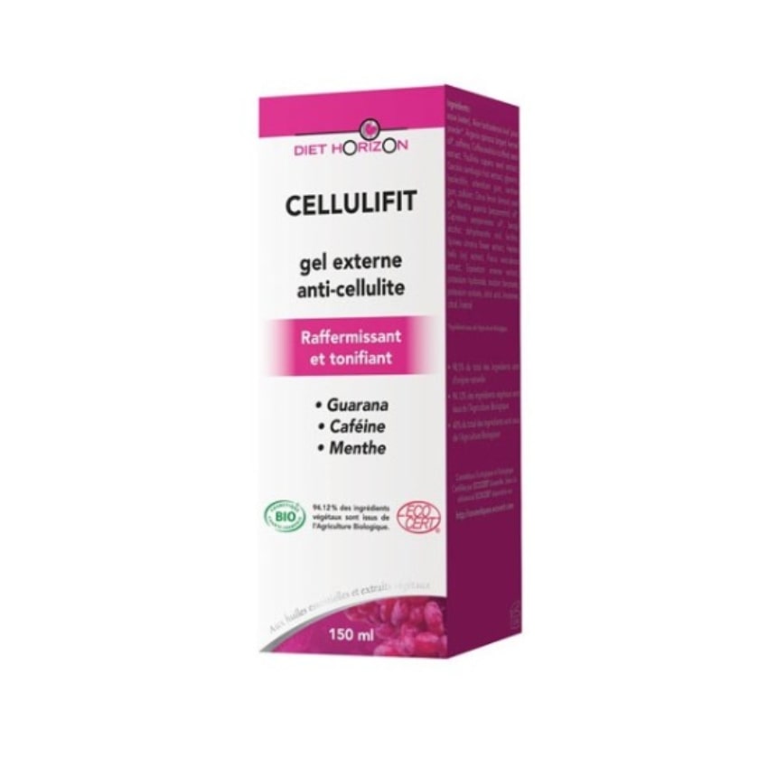 L'emballage du Gel Cellulifit anti-cellulite de 150 ml de la marque Diet Horizon