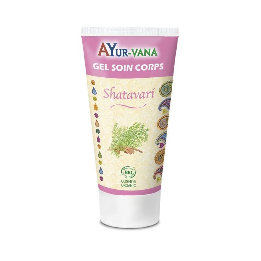 Un gel soin corps de 75 ml de la marque AyurVana