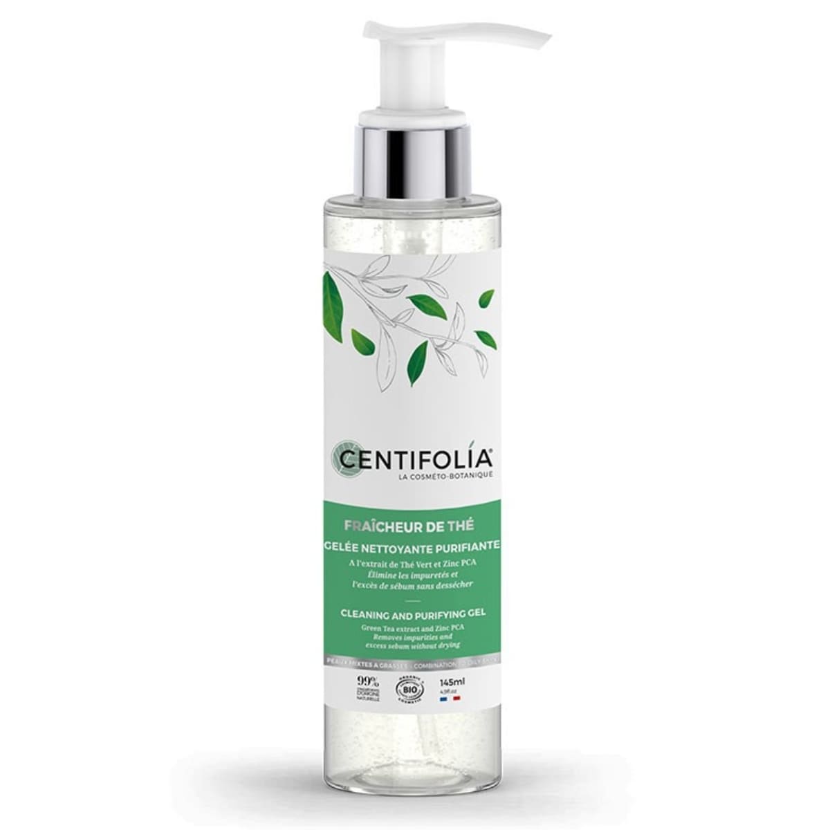 Un gel nettoyant de 145 ml de la marque Centifolia.
