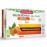 Une boite de Gelée Royale de 300 mg en 20 ampoules de 15 ml de Superdiet.