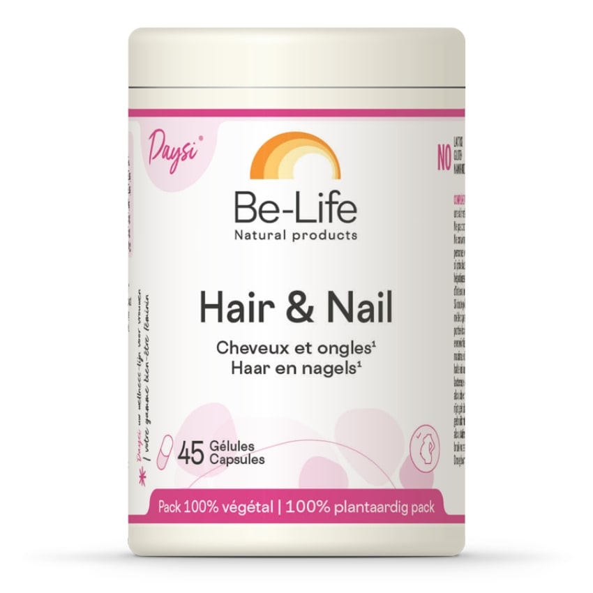 Un pot de Hair & Nail de 45 Gélules de la marque Be-Life