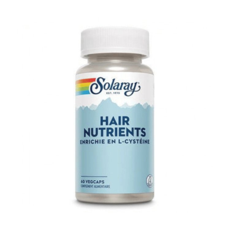 boîte de 60 gélules de hair nutrients de la marque Solaray