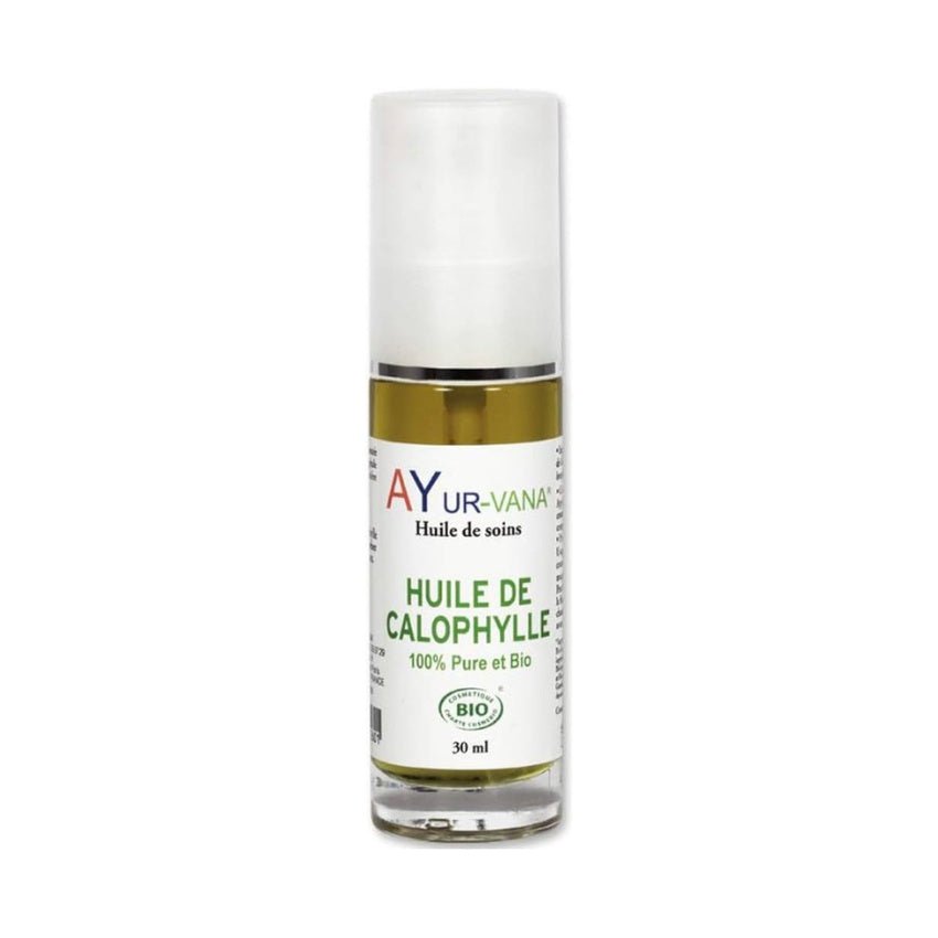 Un Flacon de 30 ml d'Huile de Calophylle Bio AyurVana