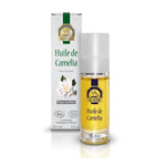 Un flacon d'huile de camélia 100% bio de 30 ml de la marque Arc en Sels.