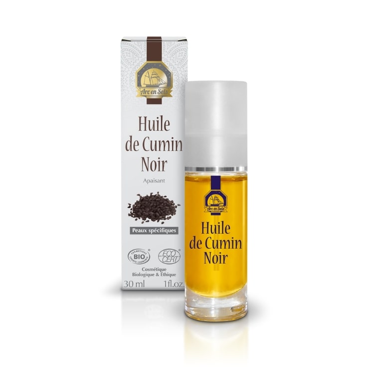 Un flacon d'huile de nigelle Arc en sels en 30 ml 