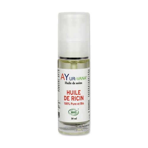 Un Flacon de 30 Ml d'Huile de Ricin Bio d'Ayur-Vana