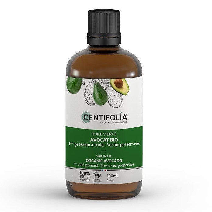 Un flacon de 100 ml d'Huile Végétale Vierge à l'Avocat Bio Centifolia