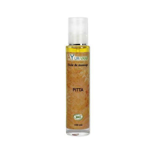 Flacon de 100ml d'huile de massage pitta de la marque ayur-vana