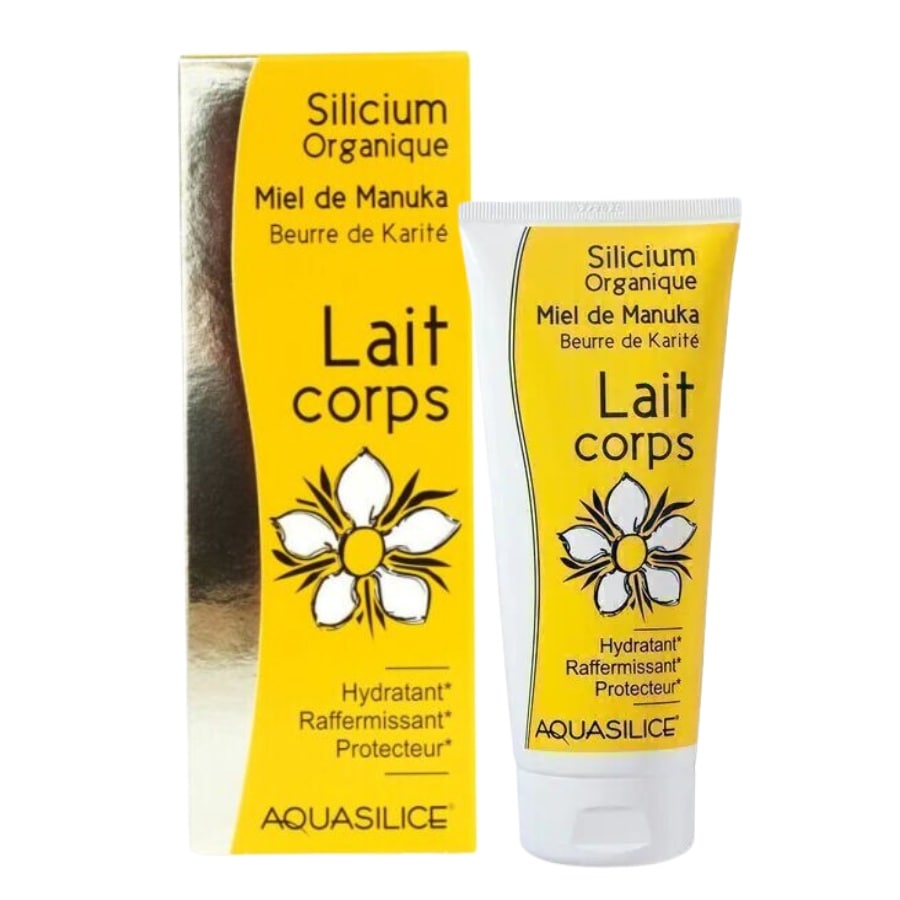 Un  tube de 200 ml de Lait Corps Miel de Manuka de la marque  Aquasilice