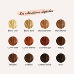 Les Couleurs de Jeanne 12 possibilité de teinture pour les cheveux