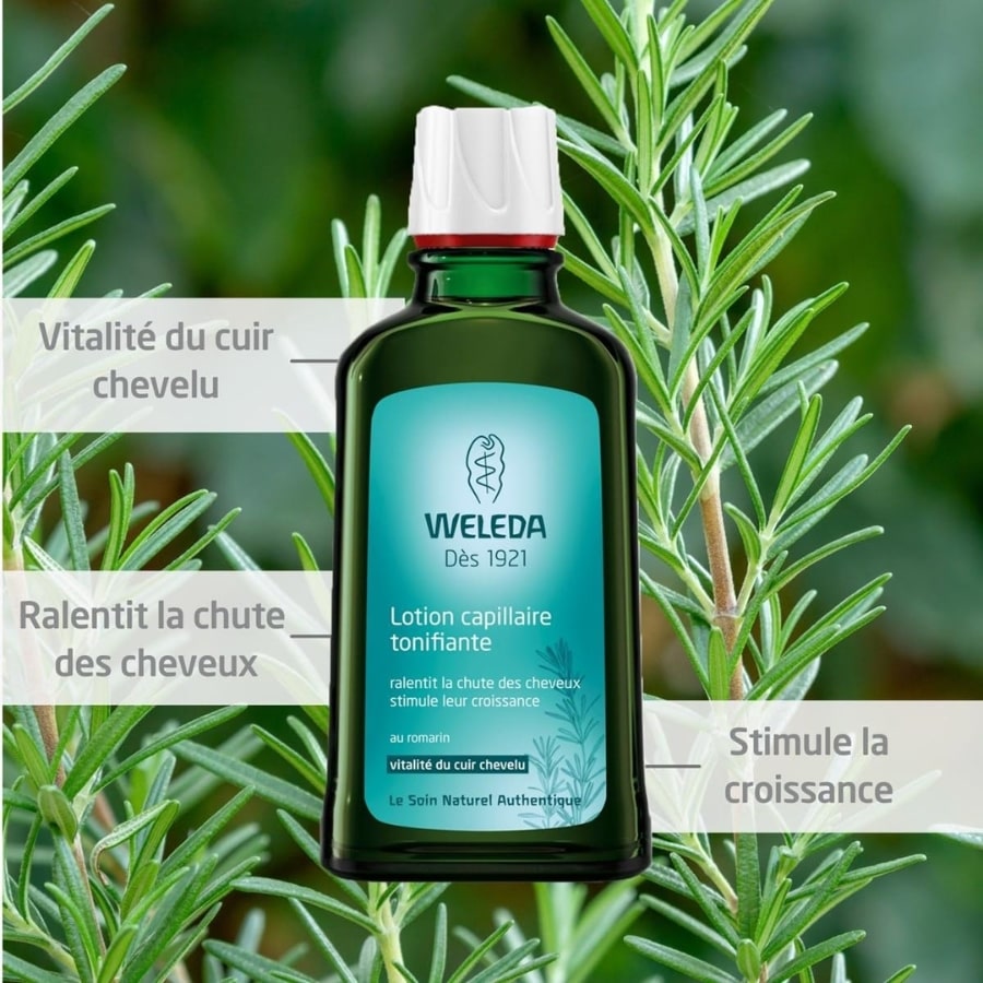 Les bienfaits de la Lotion capillaire tonifiante de 100 ml de la marque Weleda