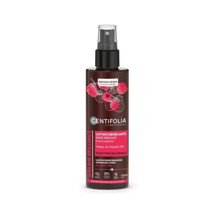 Lotion Démêlante Sans Rinçage Au Vinaigre De Framboise Bio - 200 Ml - Centifolia