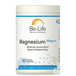 Un Magnesium Magnum de 60 gélules de la marque Be-Life.