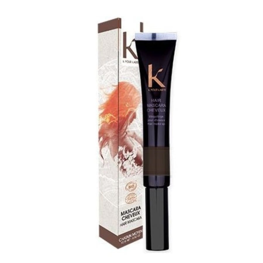 Un tube de mascara n°4 châtain moyen de la marque K pour karité