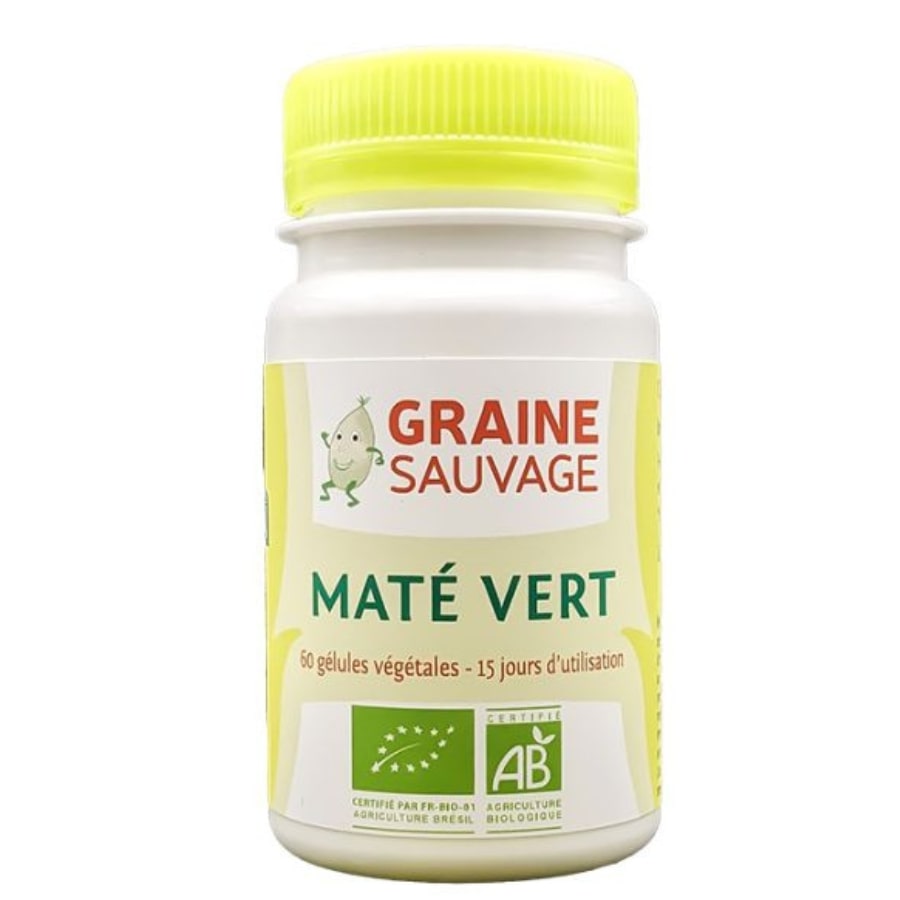 Une boîte de Maté Vert Bio de 60 gélules de Graine Sauvage