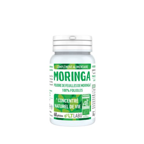 boîte de 60 gélules de moringa de la marque lt labo