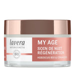 Un pot de 50 ml de Soin de Nuit Régénérant "My Age" de Lavera