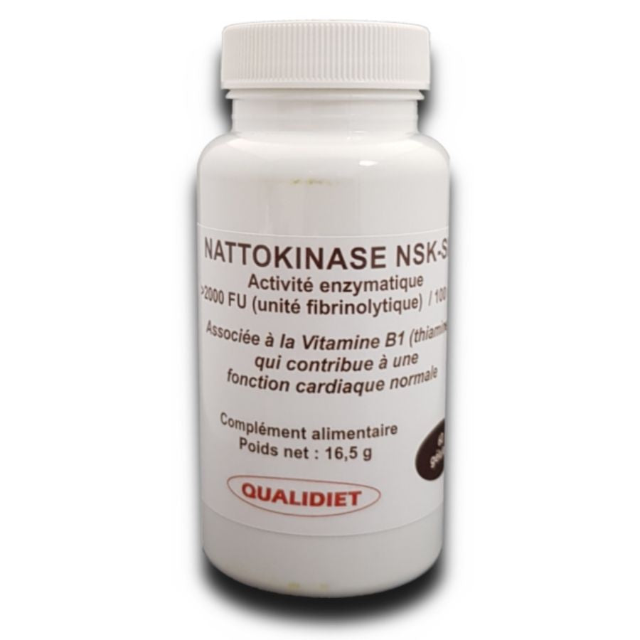 Une boite de Nattokinase NSK-SD de 2000 FU, de 60 gélules de la marque Vitalosmose