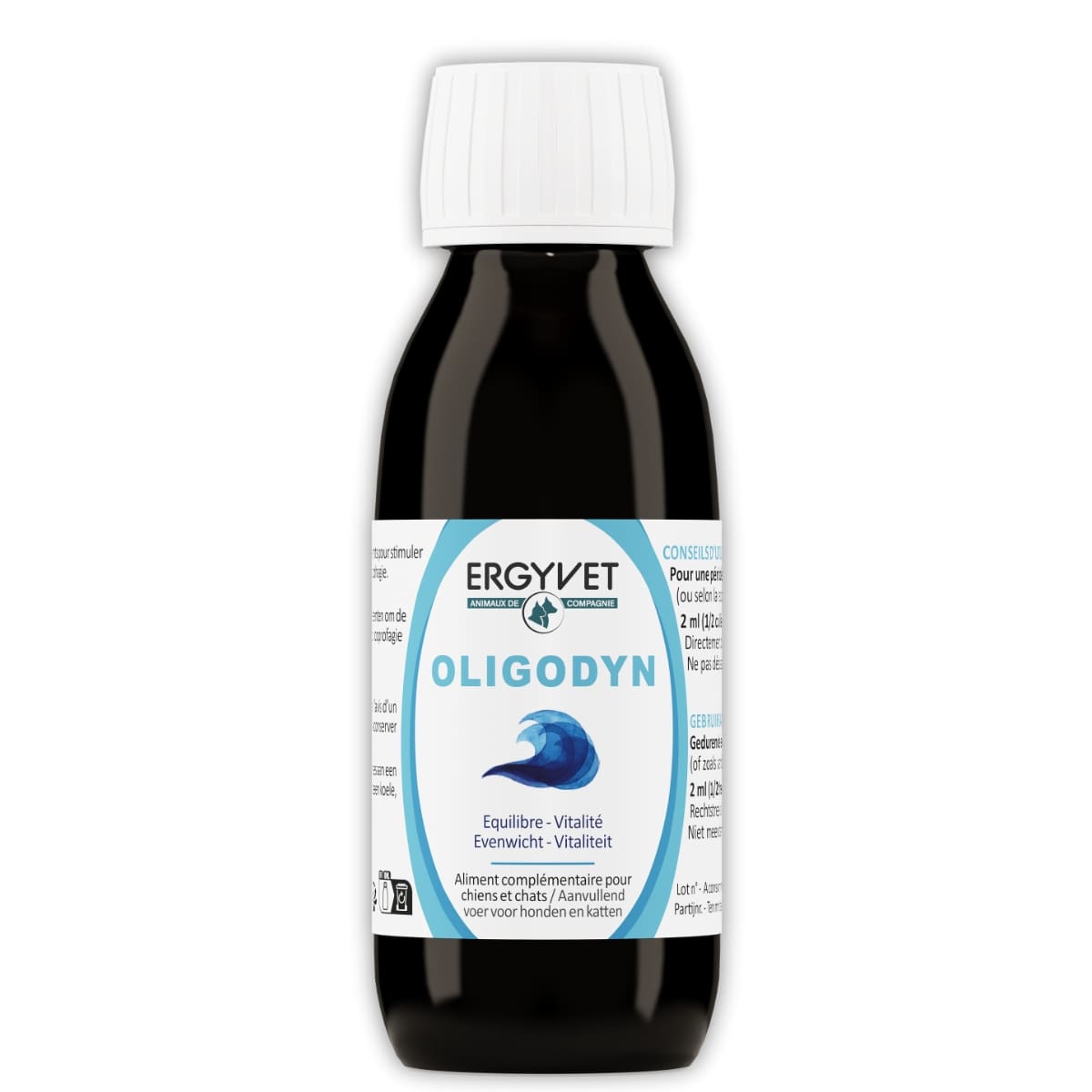 Un flacon de 100ml d'Oligodyn de la marque Ergyvet