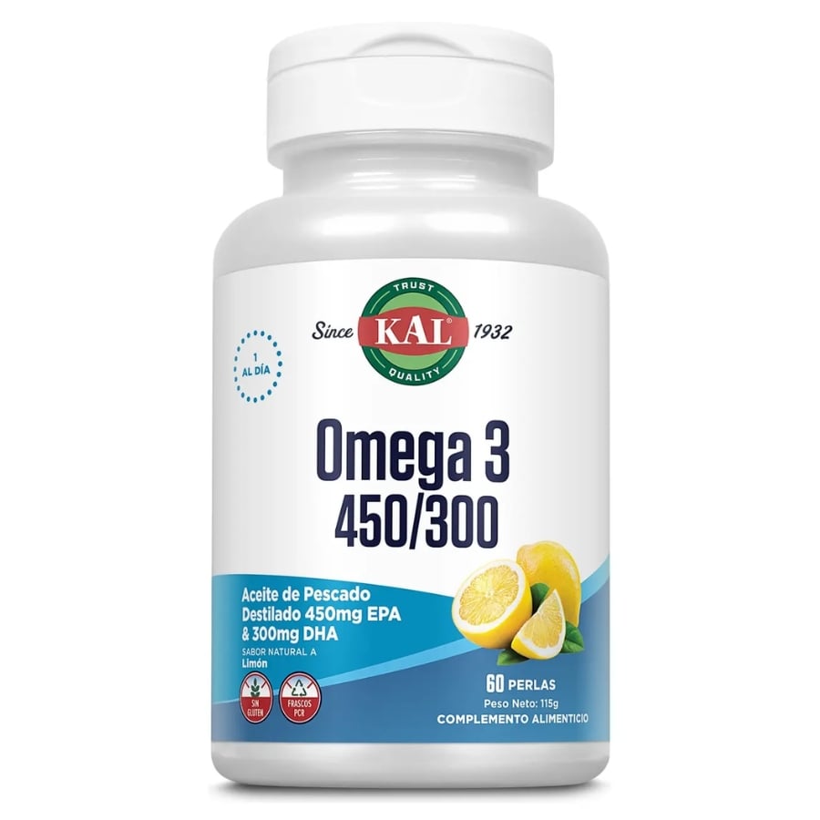 Une boite d'Omega 3 450/300 de 60 gélules de la marque KAL