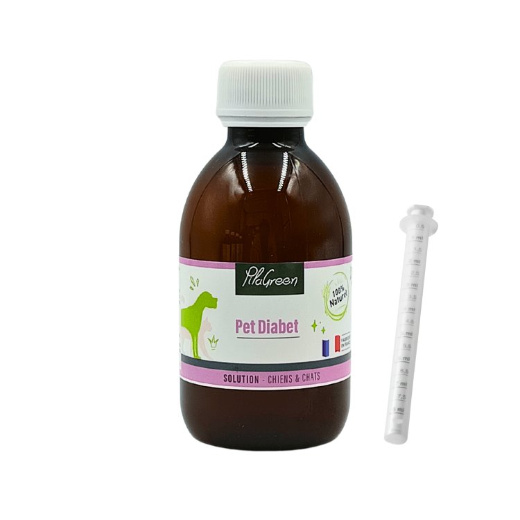 Une bouteille de 250ml de pet diabet de la marque pilagreen