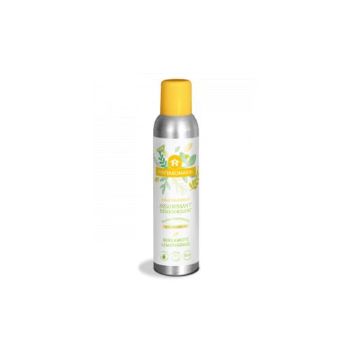 Spray aérosol de 250ml assainissant désodorisant phytaromasol parfum bergamote lemongrass de la marque dietaroma