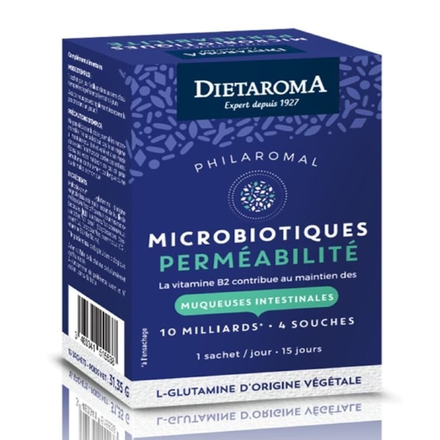 Une boite de Probiotiques Perméabilité de 15 Sachets de Dietaroma