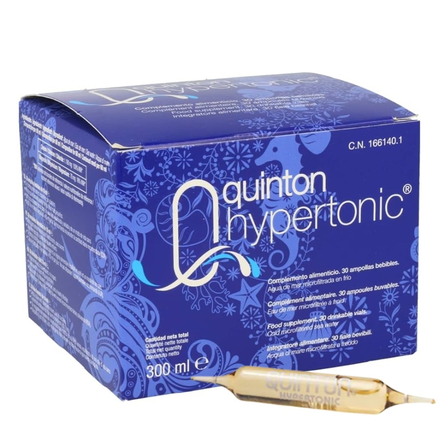 Une boite de 30 Ampoules de 10 ml d'Hypertonic Buvable de la marque Quinton