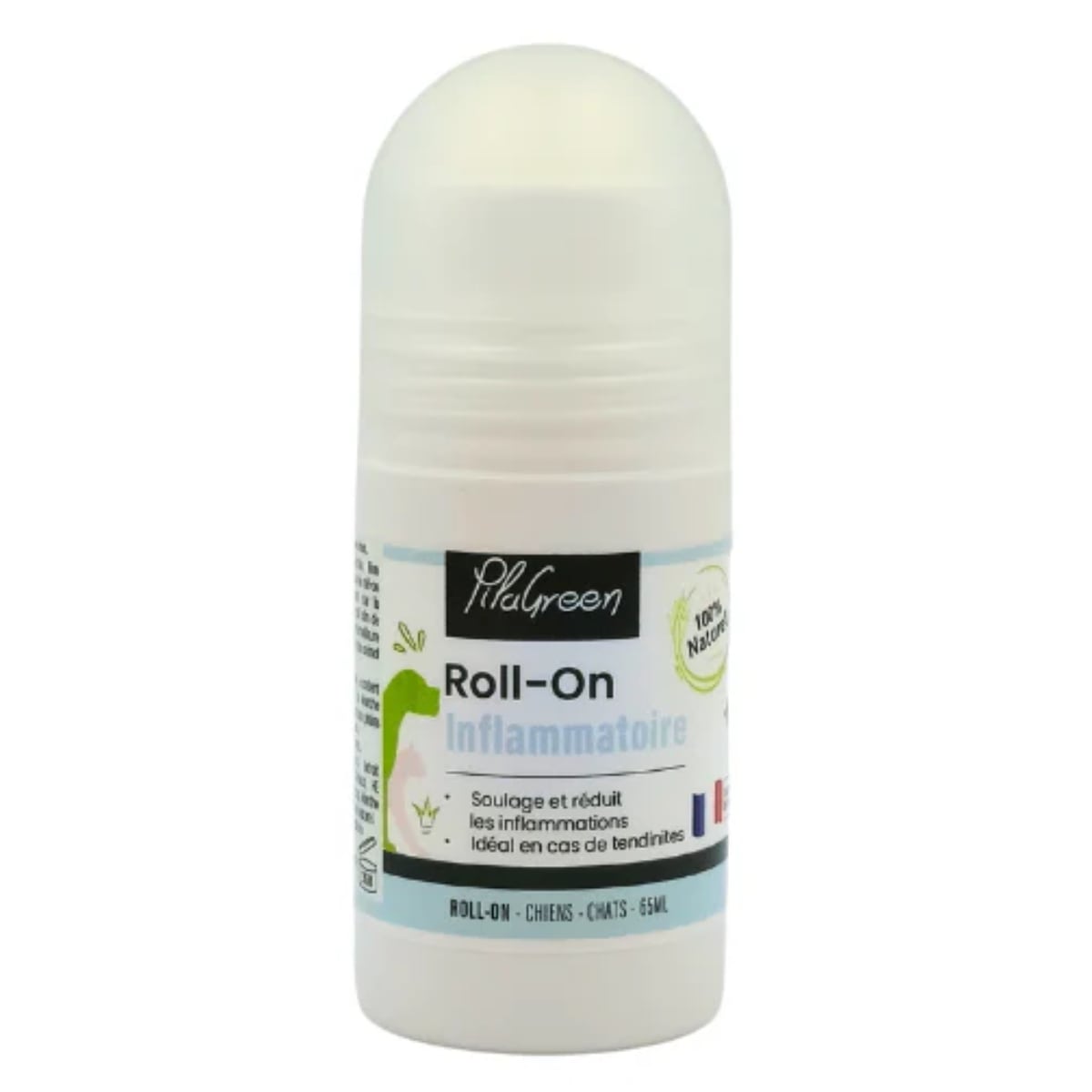 Un roll-on anti-inflammatoire pour chien et chat de 65ml de la marque Pilagreen.